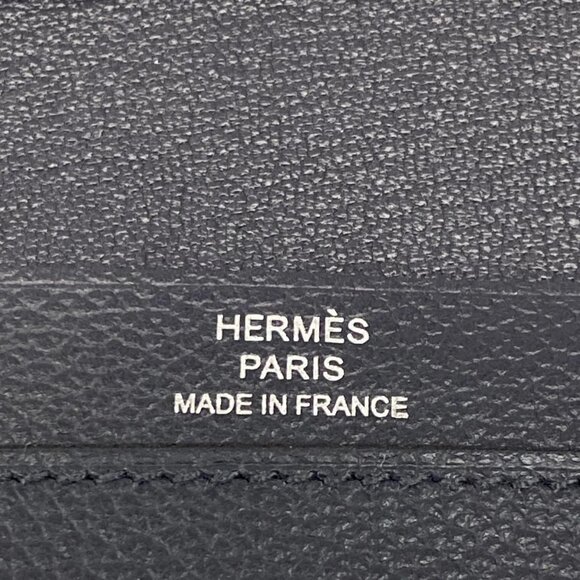 HERMES R.M.S - Blue Nuit Veau Evercolor W Card Case - Picture 5 of 11